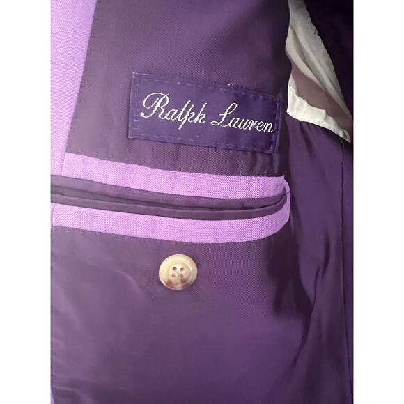 Vintage Ralph Lauren Purple Label Silk 2 Piece Suit Lavender Size 46 / 38 (EU) - Picture 5 of 13